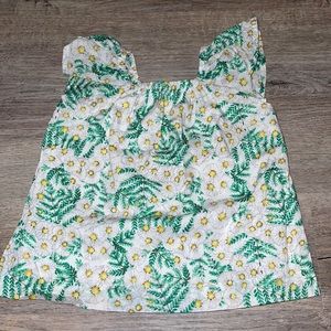 Gymboree Daisy Fern blouse top size 3 XXS